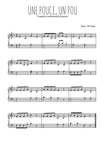 Téléchargez l'arrangement pour piano de la partition de Une puce, un pou en PDF
